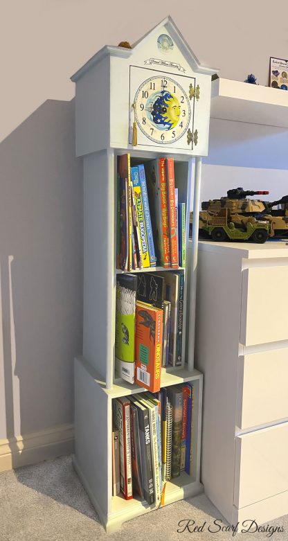 Handmade Hickory Dickory Dock Clock Child's Bookcase